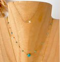 Load image into Gallery viewer, LINA turquoise/gold ball necklace
