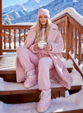 Load image into Gallery viewer, Manteau long rose 100% laine KATY — Oversize & Luxueux
