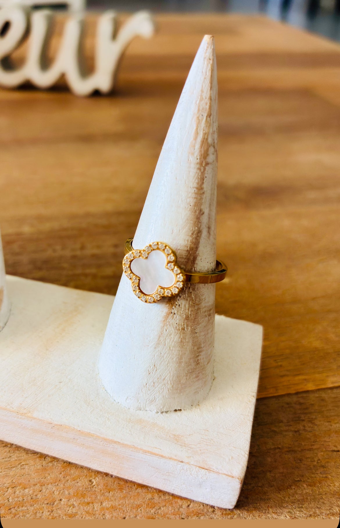 Bague LAORA Or et nacre