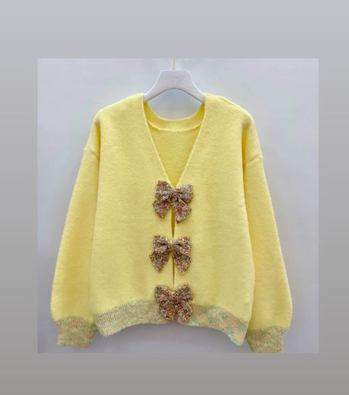 Pull effet Gilet avec noeuds KARINA