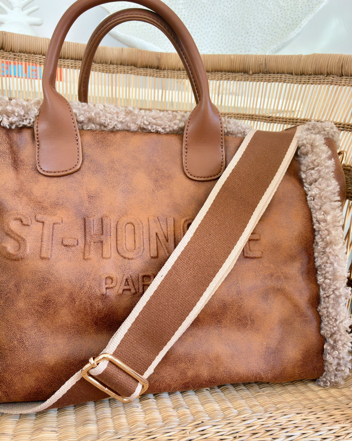 Sac cabas St Honoré fourrure