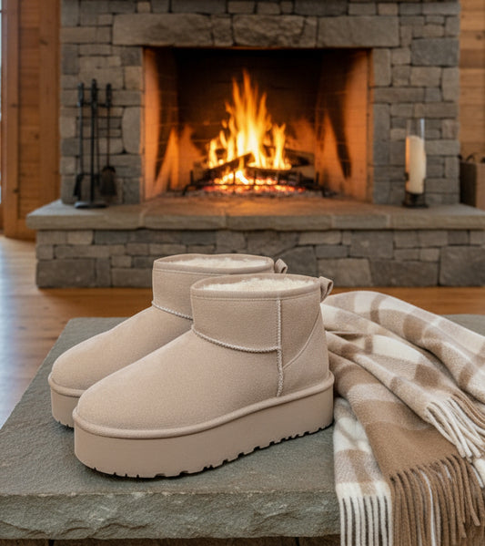 Boots fourrées beiges MOON