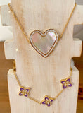 Load image into Gallery viewer, AMOR mother-of-pearl heart bracelet
