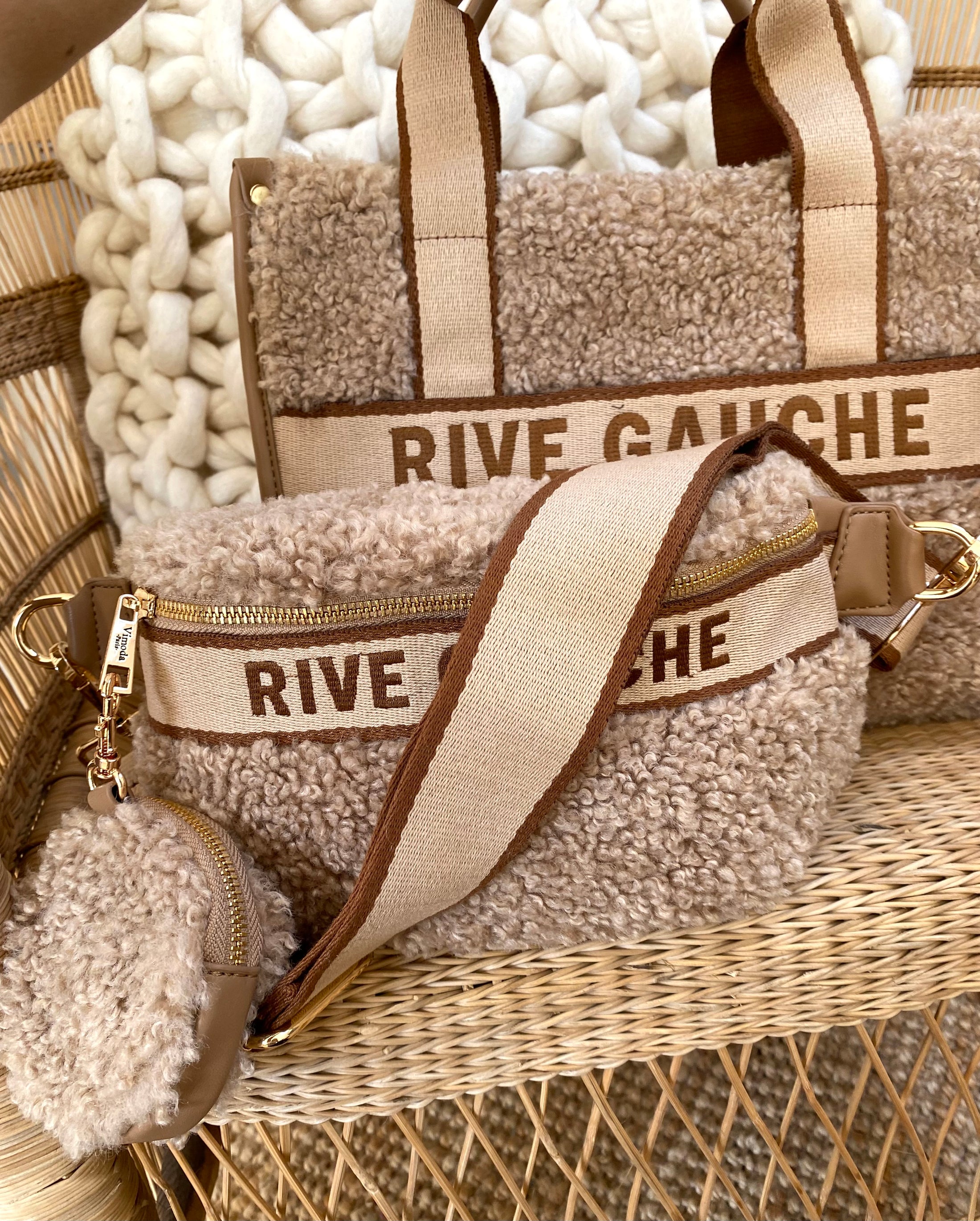 COURCHEVEL furry bag by Rive Gauche