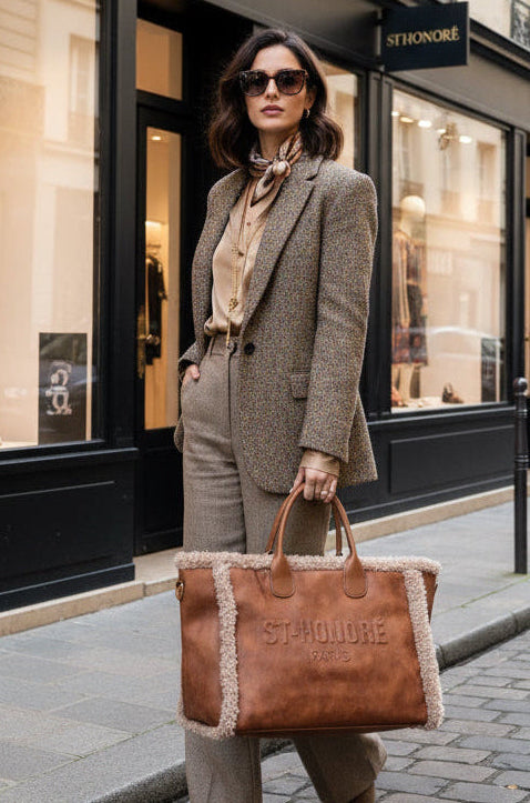 Sac cabas St Honoré fourrure