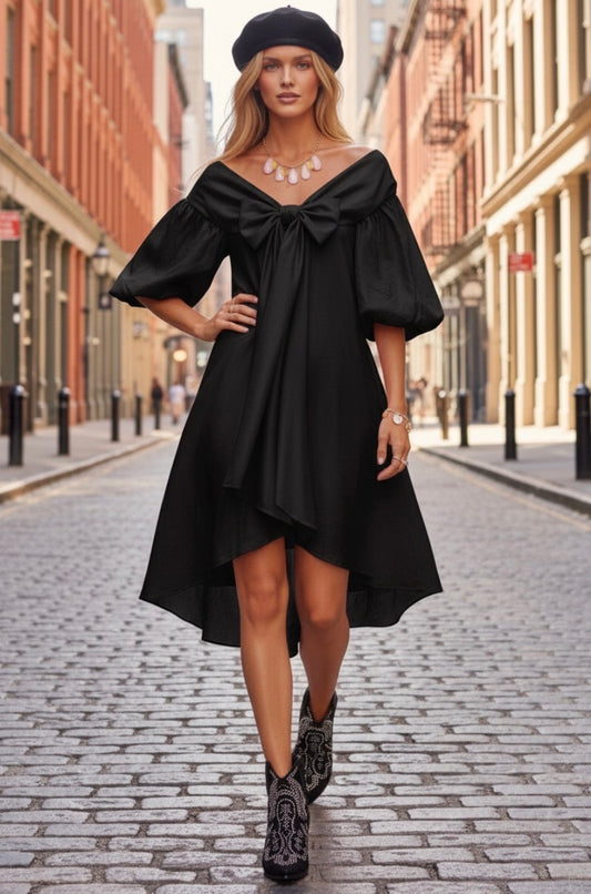 Robe  Nœud ASHLEY 🌸 | Bubble Dress Girly Chic