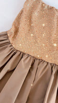 Load image into Gallery viewer, Robe Bustier Sequins Dorés PRETTY | Bubble Chic✨
