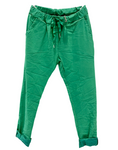 Load image into Gallery viewer, LÉA plain canvas mint pants 2 sizes
