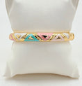 Charger l'image dans la visionneuse de la galerie, Bracelet Ethnique Rose, turquoise & Or ZOÉ | Style Gypsy Boho
