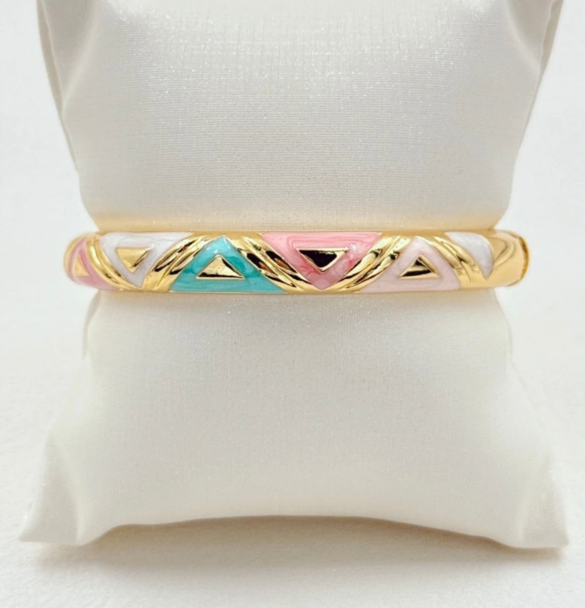 Bracelet Ethnique Rose, turquoise & Or ZOÉ | Style Gypsy Boho