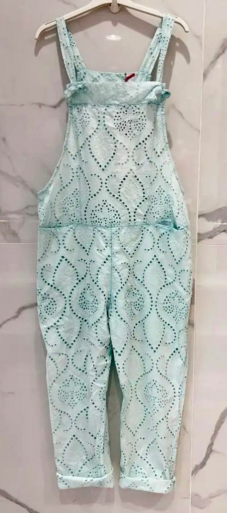 Salopette broderie anglaise PLAYA Aqua