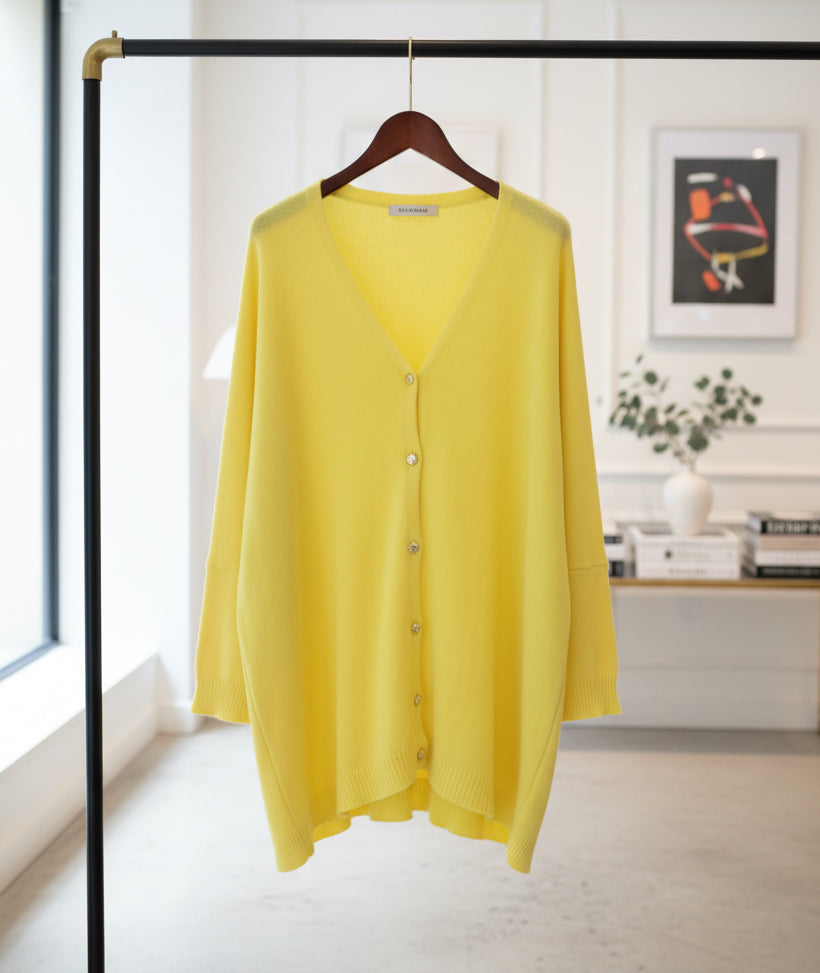 Pull oversize VIRGINIE jaune