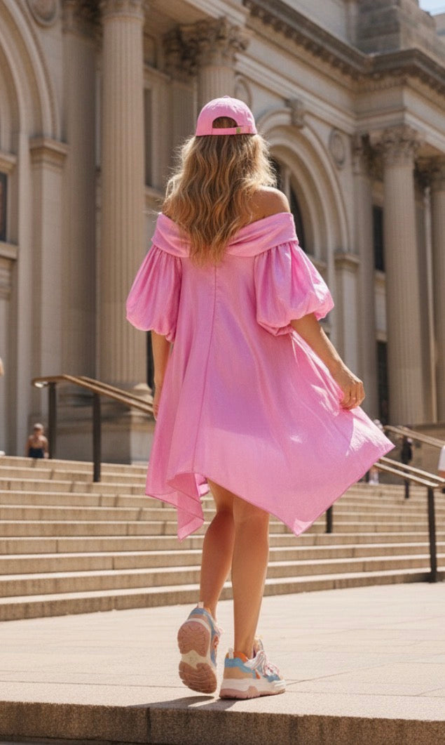 Robe Bulle Rose Nœud ASHLEY 🌸 | Bubble Dress Girly Chic