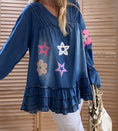 Load image into Gallery viewer, SOLENE denim blouse

