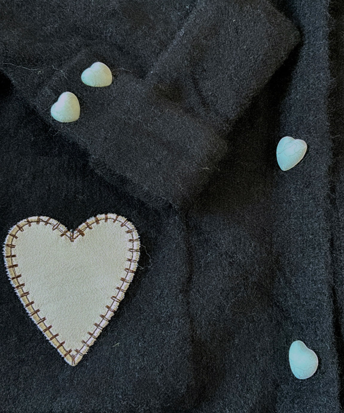 Gilet poches cœur ANOUSHKA