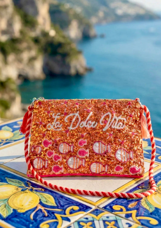 Sac bandoulière perles ALBA