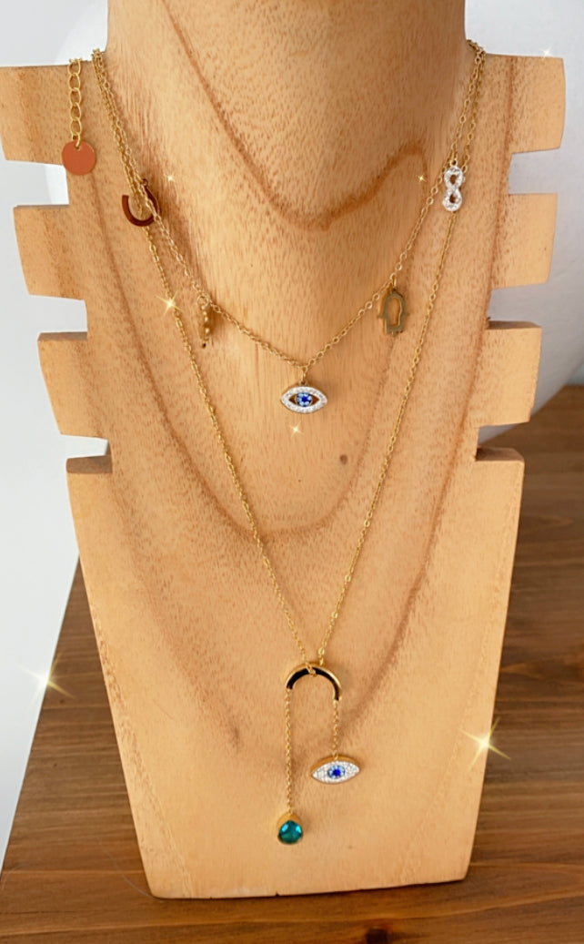Gold and shiny GLAM necklace