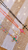 Load image into Gallery viewer, Sautoir croix perles multicolores VERA
