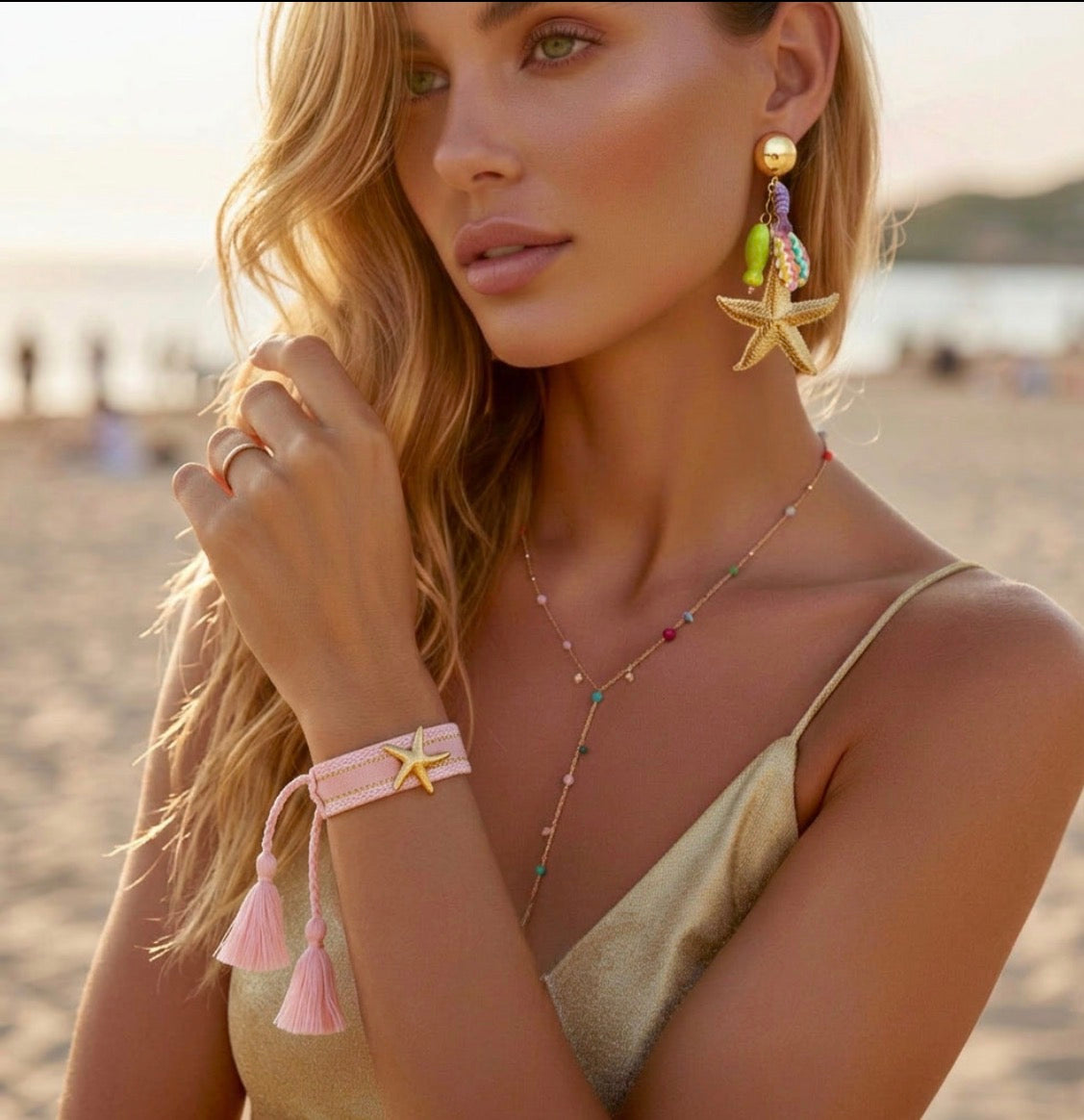 Bracelet Tissu Étoile de Mer SUNNY 🌴✨ | Bohème Ajustable