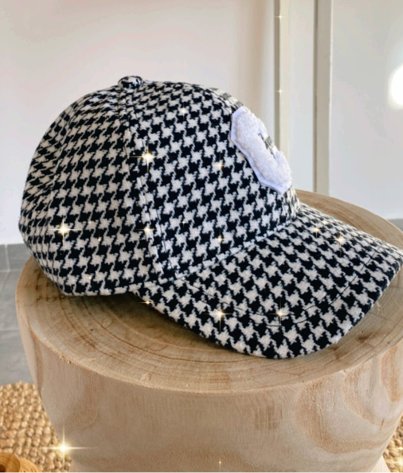 Casquette pied de poule CLAUDIE