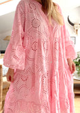 Load image into Gallery viewer, Robe  broderie anglaise BARDOT rose bb

