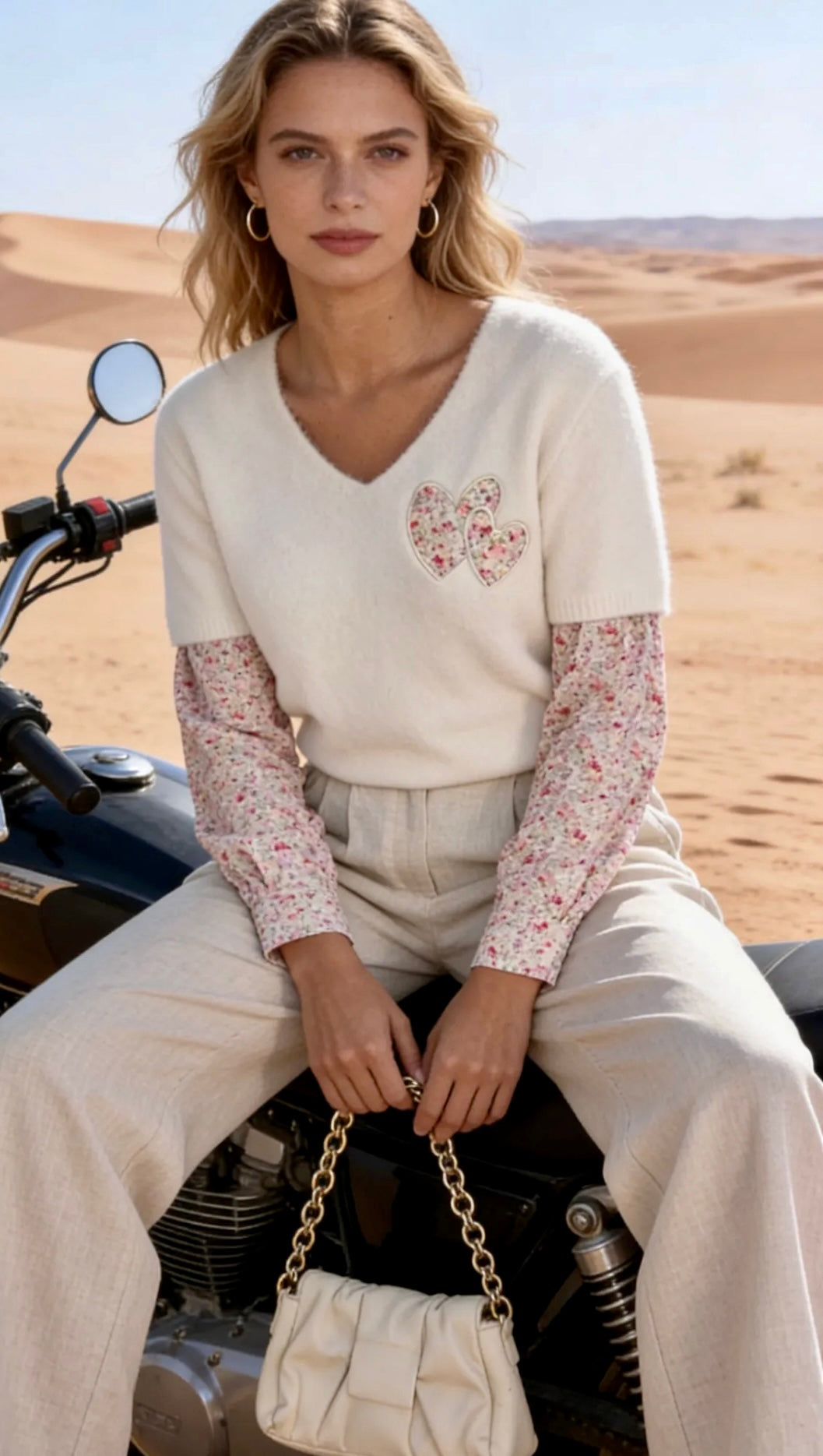 Pull chemise petites fleurs CHLOÉ