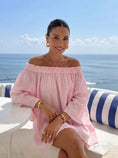 Cargar la imagen en la vista de la galería, Blouse Bustier NAIA Rose – Top Bohème Chic Coton | Resort Été
