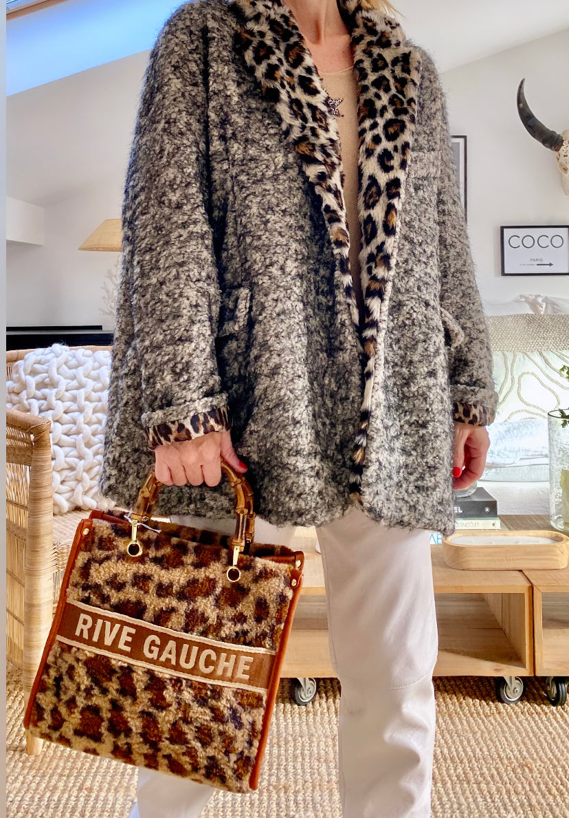 Bolso de leopardo VENIZA de RIVE GAUCHE