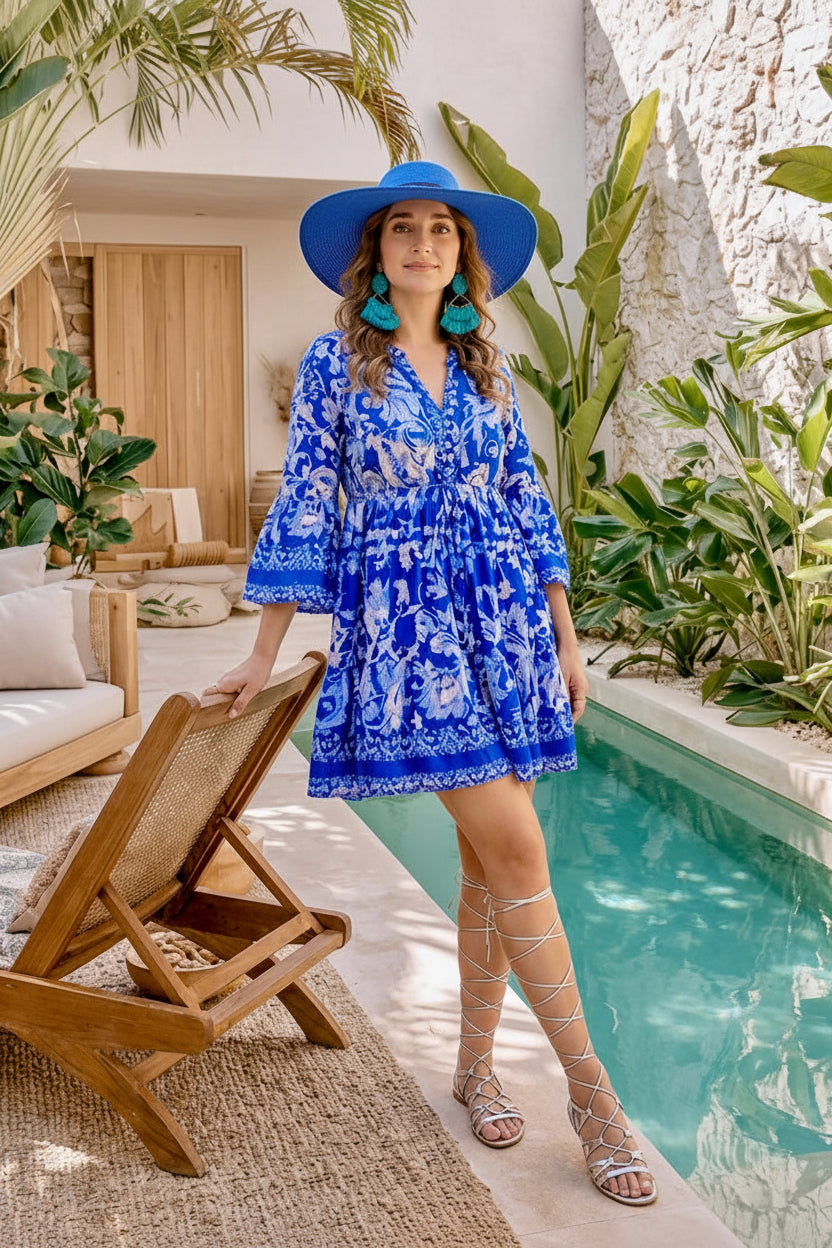 Robe bleue CALVI