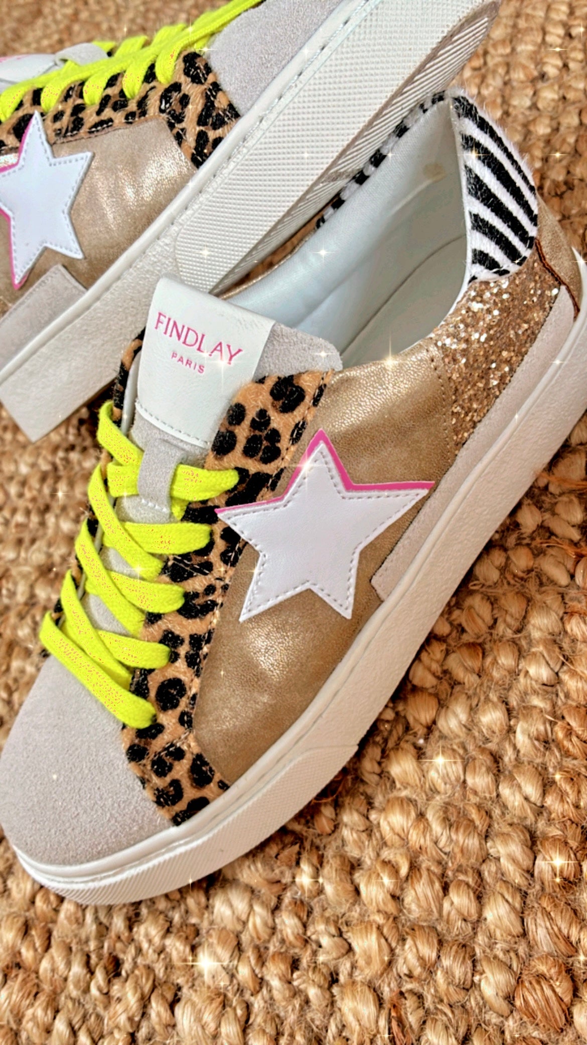 Baskets étoile léopard MARION