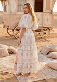 Cargar la imagen en la vista de la galería, Robe Longue Carmen | Bohème Gipsy Tie & Dye - Perles & Sequins✨🌙 (Copie)

