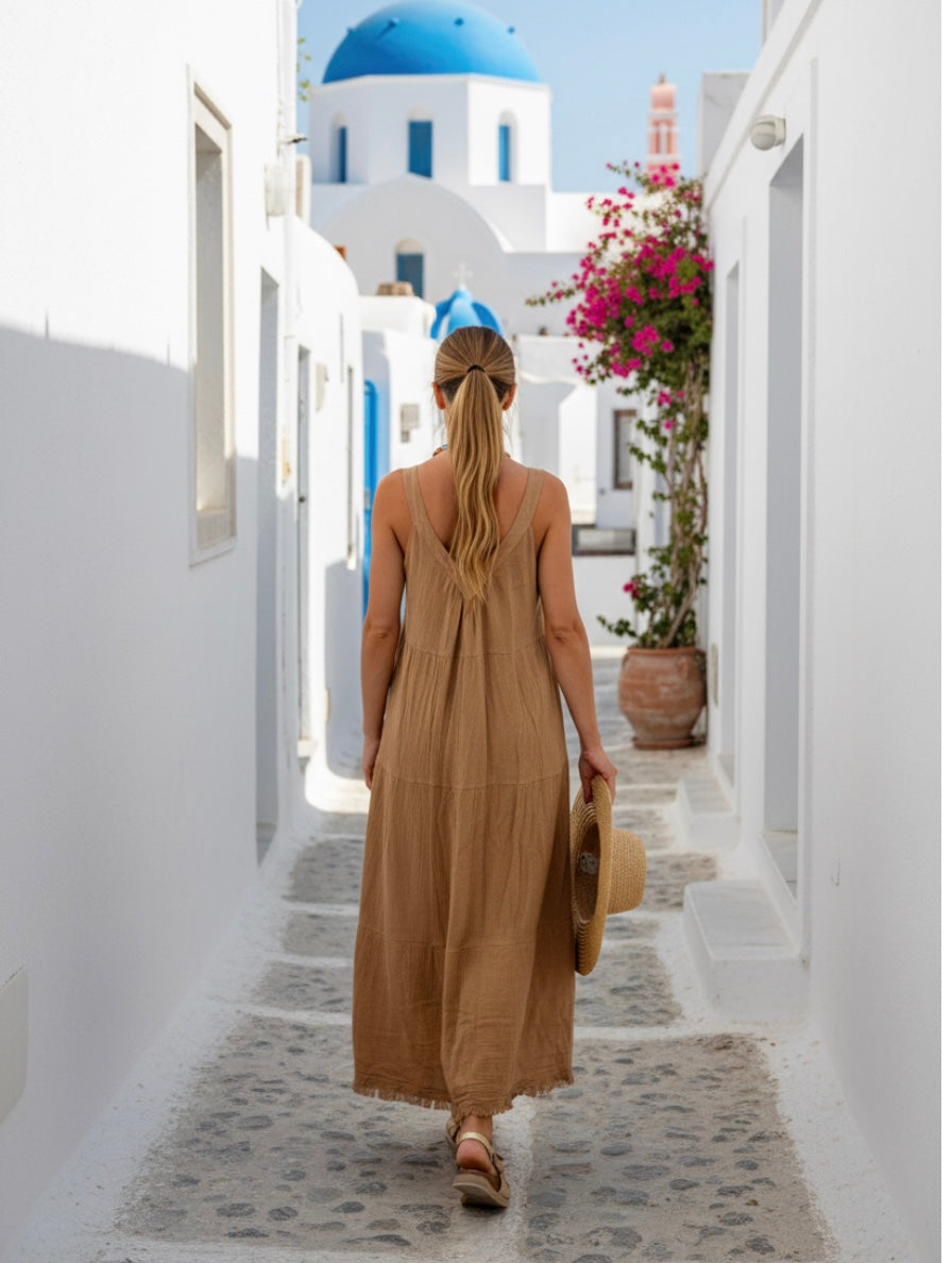 Robe coton lin FRANCESCA