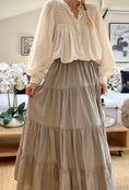 Load image into Gallery viewer, LILOU taupe cotton petticoat
