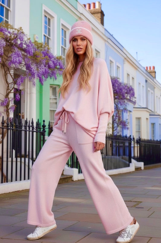 Pantalon Large Maille Toucher Cachemire BRITNEY