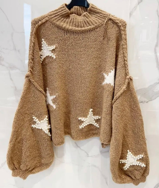 Pull etoiles perles FILOU