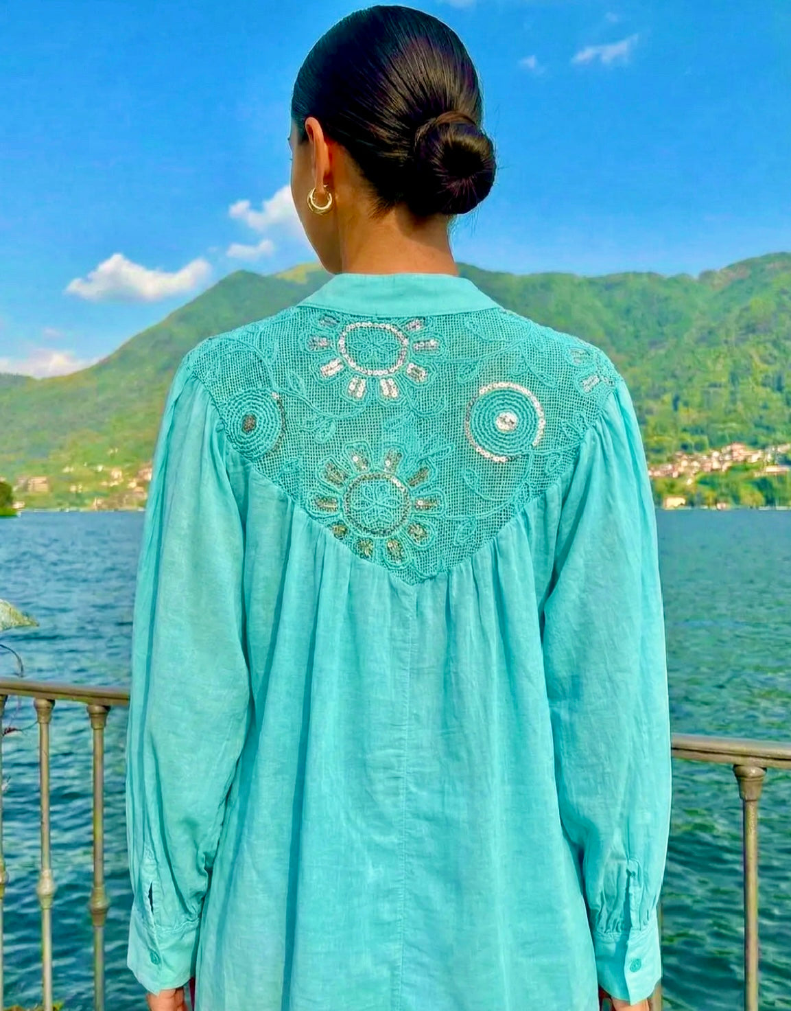Blouse brodée OCÉANE