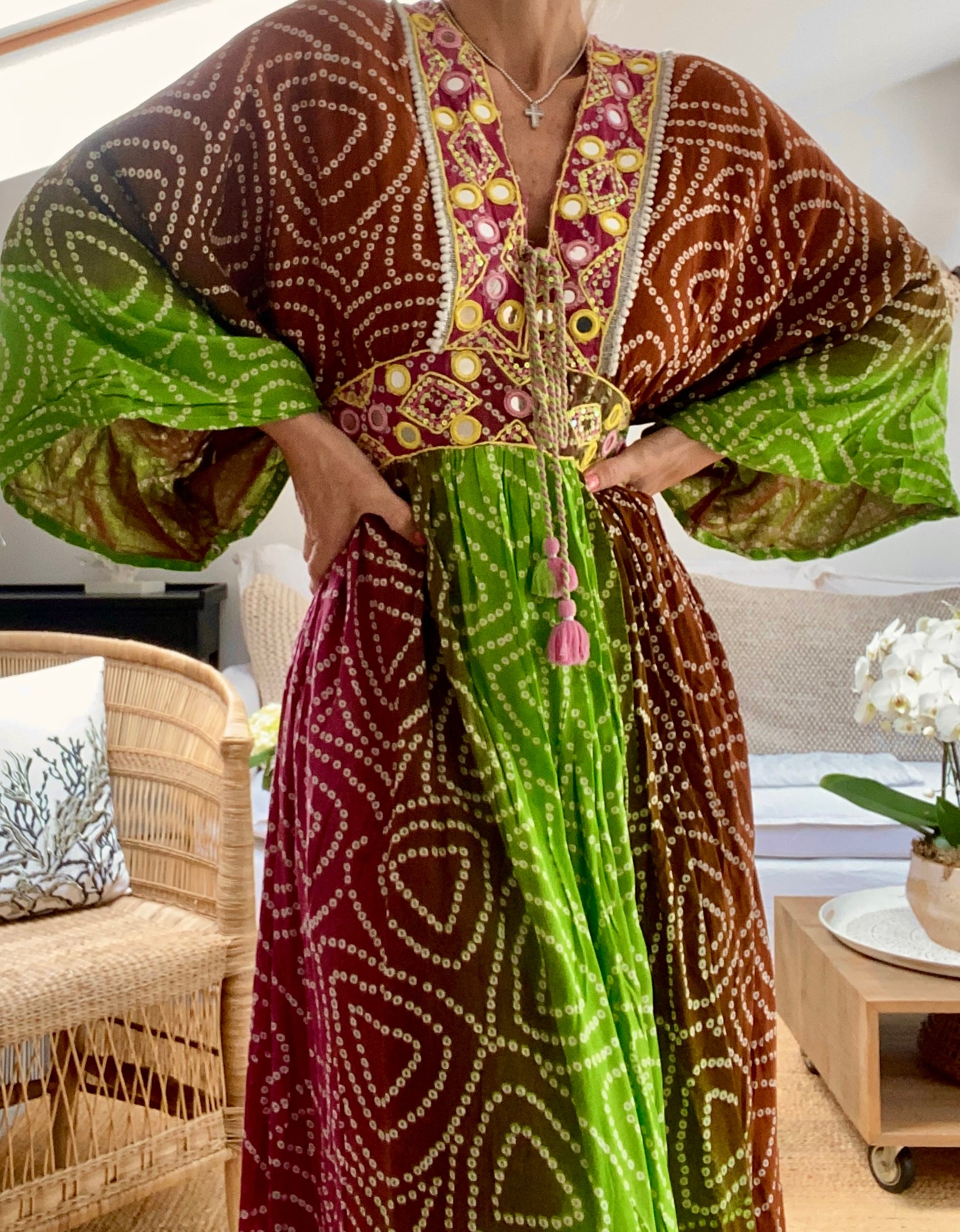 Robe hippie colorée SAONA