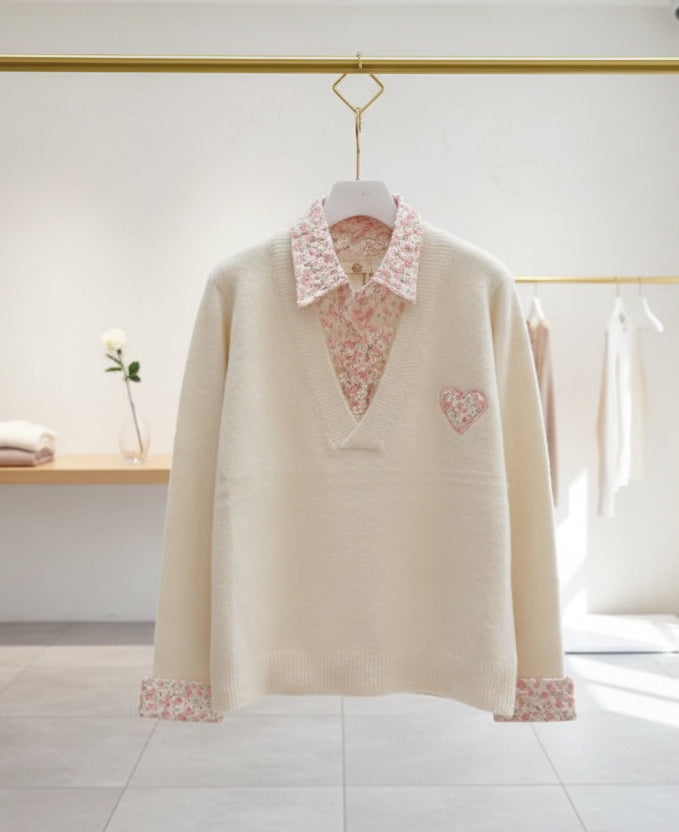 Pull/chemise dentelle AUDREY