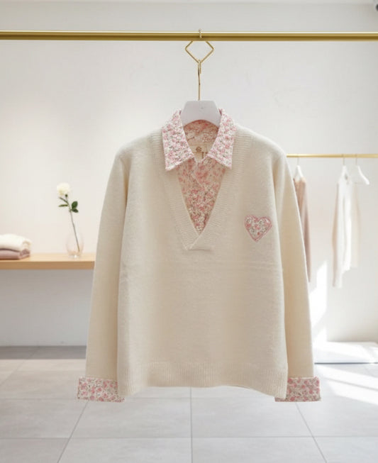 Pull/chemise dentelle AUDREY