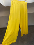 Load image into Gallery viewer, POLY yellow silk pants

