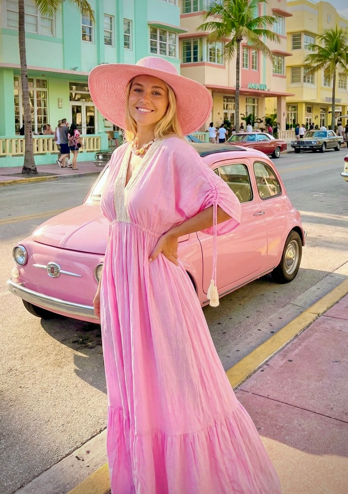 ROSA – Robe Longue Rose Bohème 🌸👗
