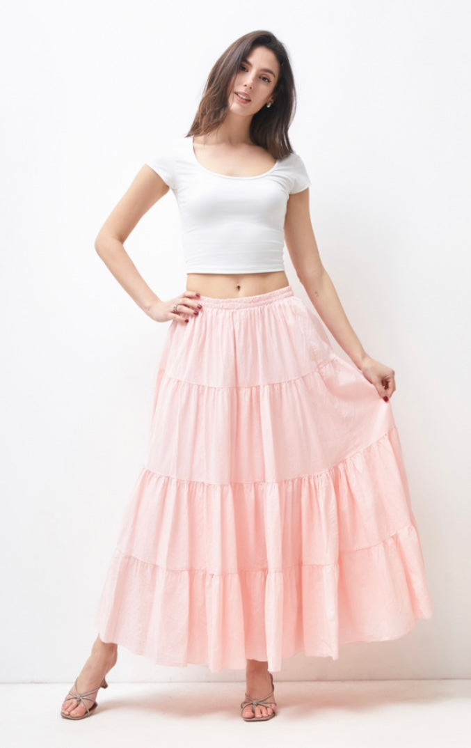 Pink LILOU cotton petticoat