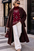 Cargar la imagen en la vista de la galería, Pull bandana bordeaux col roulé CLARA
