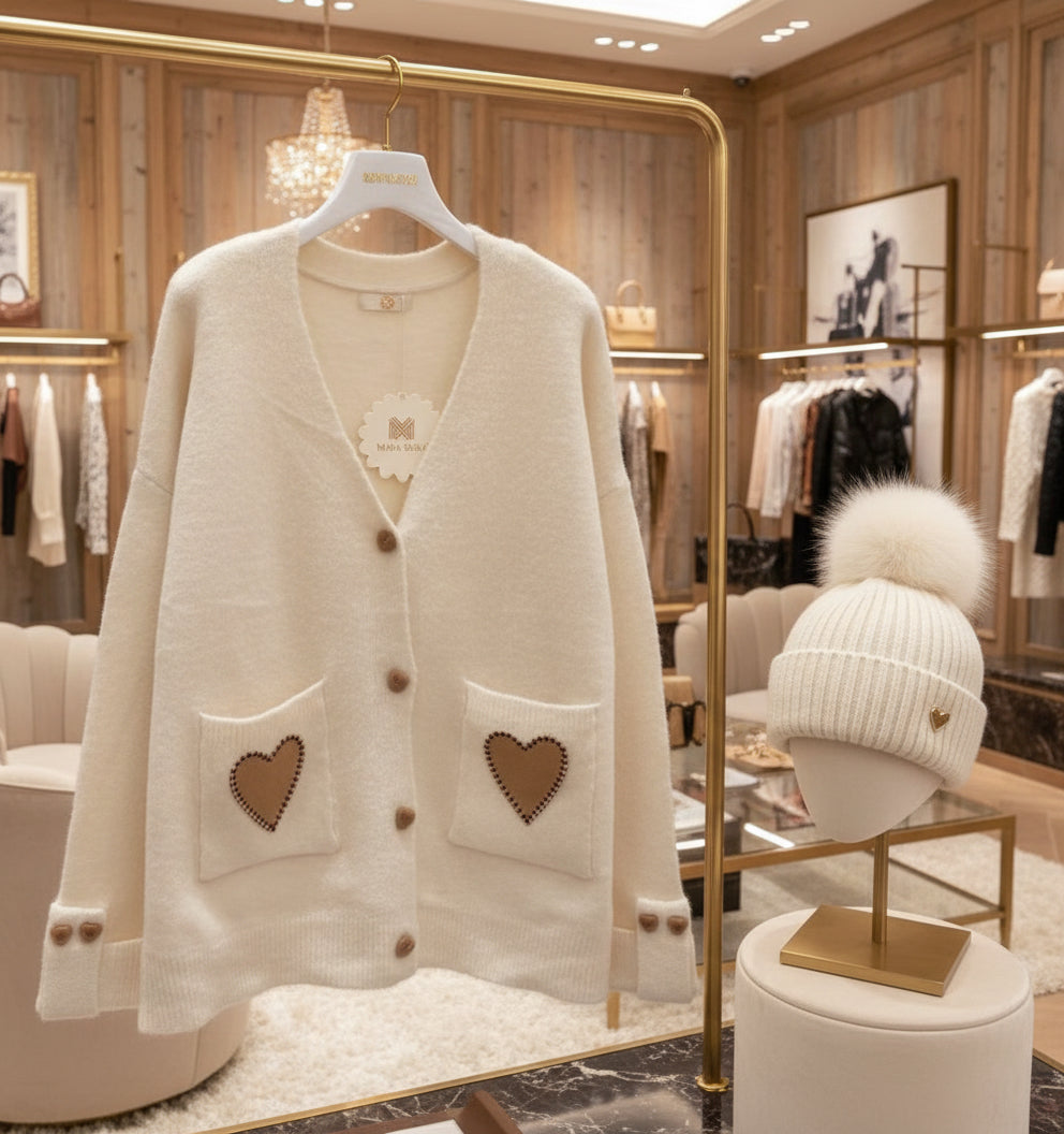 Gilet poches cœur ANOUSHKA