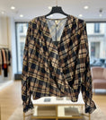Charger l'image dans la visionneuse de la galerie, Blouse drapée à carreaux  CAROLINE
