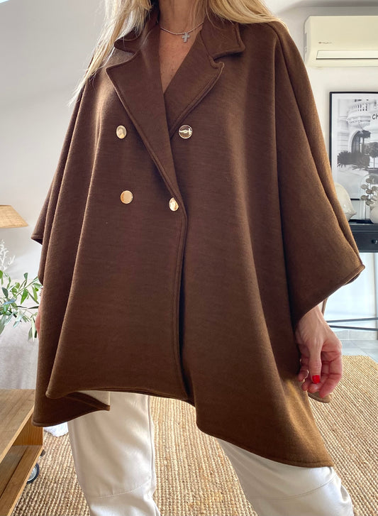 Manteau court évasé VICKY camel