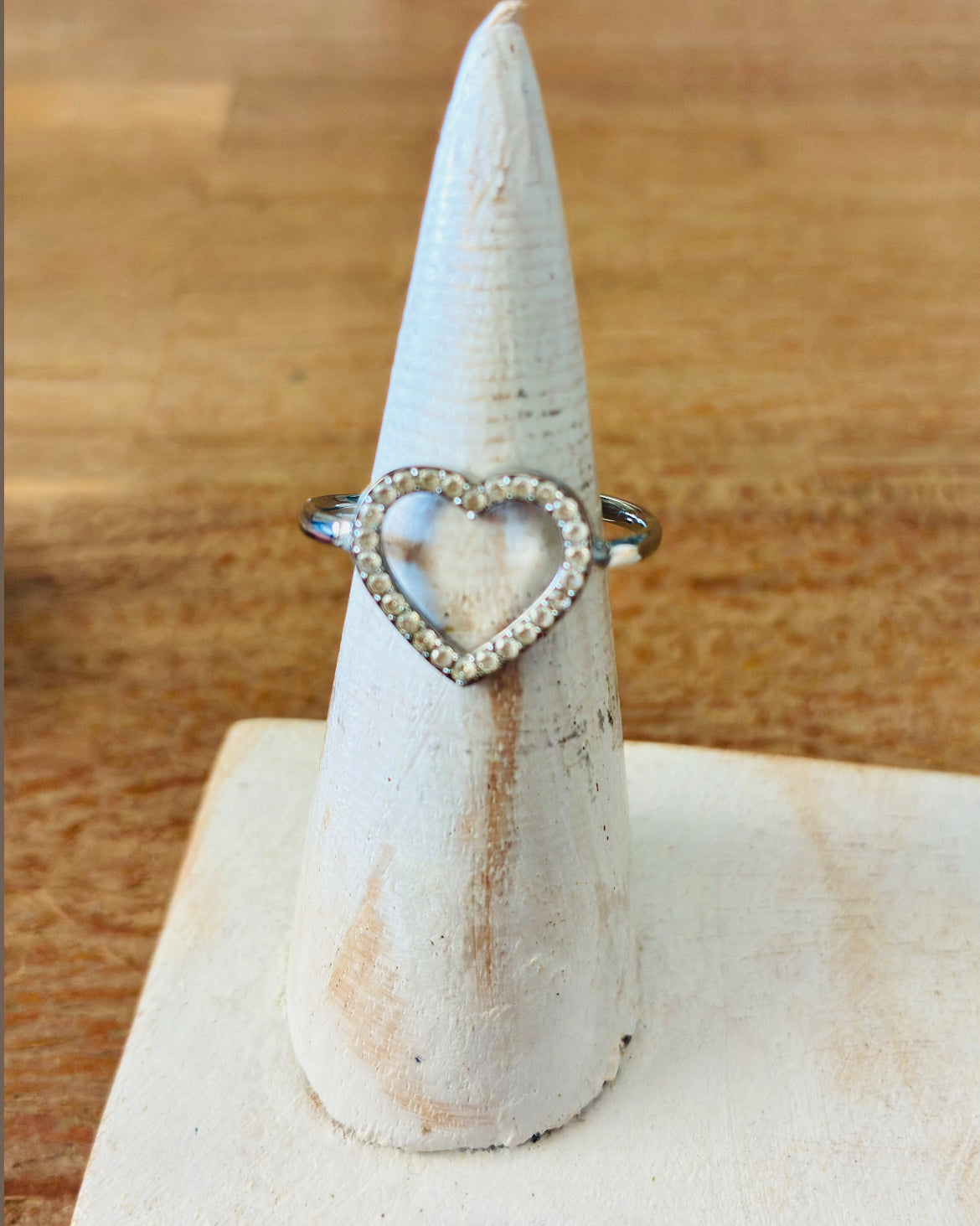 Bague ANNIE argent cœur