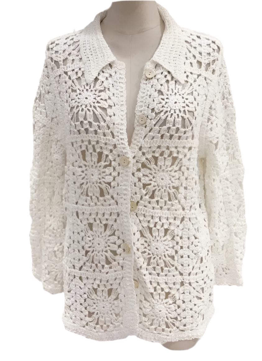 Gilet crochet RAMATUELLE