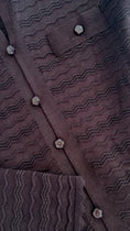 Load image into Gallery viewer, Robe Longue Bi-Matière Chocolat KEYTON
