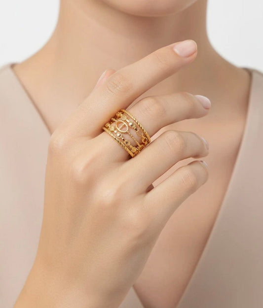 Bague ANAÏS | Multirang Dorée